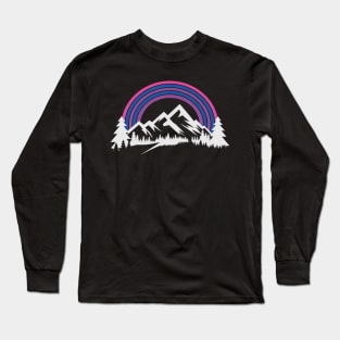 Bi Pride Hiking Camping Backpacking Outdoor Bisexual LGBT Long Sleeve T-Shirt
